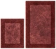 Набор ковриков Arya Tiffany 60x100, 60x50 Бордовый (8683268006551) - изображение 1