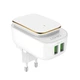Сетевое зарядное устройство LDNIO A2205 на 2 USB с LED ночником micro-usb White (A2205) - изображение 1