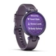 Смарт-часы Garmin Lily Sport Midnight Orchid-Deep Orchid (010-02384-12); 0.91" (240x201) TFT / Bluetooth / GPS / до 5 дней / 5 ATM / 34.5 х 34.5 х 10.15 мм, 24 г / фиолетовый - изображение 3