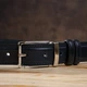 Ремень брючный двусторонний мужской Grande Pelle 11156 Синий и Черный - изображение 7