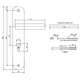 Замок врезной APECS T-0523-C-CR-R (89523) - изображение 4