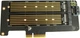 Плата розширення Dynamode 2х M.2 Combo: NVMe M-Key to PCI-E 3.0 x4 / NGFF SSD B-key to SATA (PCI-Ex4- 2xM.2 M&B-key) - зображення 2