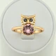 Кольцо Xuping с кристаллами Swarovski 83223 ширина 13 мм цвет розовый позолота 18К - изображение 5
