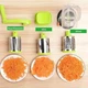 Ручна овочерізка Tabletop Drum Grater для овочів та фруктів з додатковими насадками Салатовий (257129) - зображення 5