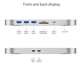 USB-хаб адаптер Ailink Aluminium USB-C Mac mini Pro Hub Card Reader HDD/M. 2 SDD slot - зображення 5
