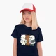 Дитяча футболка для дівчаток Вся правда про ведмедів (We Bare Bears) (25186-2896-81) 134-140 см Бавовна Темно-синій - зображення 4