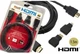 Кабель Hdmi 1.5 м (3 в 1) +2шт переходника в комплекте micro/mini hdmi (550724370) мультимедийный Черный - изображение 1