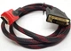 Кабель HDMI - > DVI(24+1) 1.5 м в оплетке с 2 ферритами дви FULL HD 1080 мультимедийный (643654694) - изображение 2