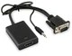 Конвертер адаптер з VGA на HDMI + аудіо 3.5мм 1080 VGA2HDMI перехідник монітор (555277415) Чорний - зображення 4