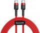Кабель Baseus Cafule Type-C 3A PD 2.0 60W Flash Charging 1.0 м Red (CATKLF-G09) - изображение 1