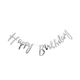 Гірлянда Happy Birthday срібна 992072 - зображення 2