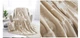 Рождественский плед двуслойный Homytex 180 * 220 флис Sherpa Олени беж - изображение 3