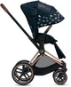 Прогулочная коляска Cybex Priam Fashion Edition Jewels of Nature dark blue шасси Matt Black - изображение 6