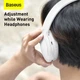 Беспроводные Bluetooth наушники с микрофоном BASEUS Encok D02 Pro Wireless headphone |BT5.0, AUX|. White - изображение 7