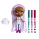 Zestaw dla kreatywności lalka Crayola Colourn Style Friends 918936/89393 Violet (8720077189393) - obraz 7