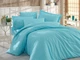 Постільна білизна Hobby Exclusive Sateen Diamond Stripe аква сімейний 8698499128842 - зображення 1