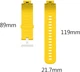 Ремешок Jsota для Amazfit Verge Yellow (Силиконовый) (16407) - изображение 3