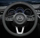 Чехол на руль оплетка для автомобиля Mazda натуральная кожа DLCar Lux - изображение 1