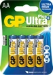 Батарейки GP Ultra Plus Alkaline 15AUP AA, 4 шт. (19476000000000000) - изображение 1