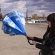 Парасолька Up-Brella Синє небо смарт парасолька зворотного додавання ручка Hands Free розумна парасолька (SKU_2907-7806) - зображення 6