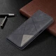 Чехол-книжка с кармашками UniCase Geometric Pattern для Xiaomi Mi 11T / 11T Pro - Black - изображение 5