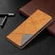 Чехол-книжка с кармашками UniCase Geometric Pattern для Xiaomi Mi 11T / 11T Pro - Brown - изображение 5