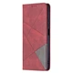 Чохол-книжка з кишеньками UniCase Geometric Pattern для Xiaomi Mi 11T / 11T Pro - Red - зображення 3