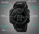 Мужские часы Skmei 1231 Compas с компасом Черные - изображение 6