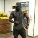 Безрукавка мужская жилетка с капюшоном Fitness Wolf хаки зеленая L - изображение 3