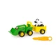 Игровой набор-конструктор John Deere Kids Трактор с ковшом и прицепом (47209) - изображение 1