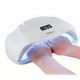 Лампа для ногтей SUN-X Professional UV/LED 2 в 1 на 72W для сушки гель-лака, геля, объемная, на две руки - изображение 1