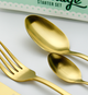 Набор столовых приборов Amefa Austin Gold 6/24 1410AUTR24C40 - изображение 3