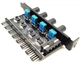 8 Канальний регулятор обертів кулера 3/4 pin MOLEX PWM реобас (703837641) Чорний - зображення 1