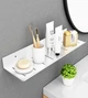 Полка для ванной из алюминия IwConcept BathRack Loft-40cm (Белая) - изображение 1