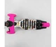 Cамокат Best Scooter Graffiti 5 в 1, с бортиком, светящимися колесами, S8509, божья коровка, Розовый - изображение 5