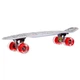 Скейт Пенни Борд Penny My Go Board Cruiser круизер Profi 881 белый-красный со светящимися колесами - изображение 3