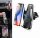 Автомобильный держатель для телефона Smart Sensor S5 c беспроводной зарядкой Черный (18490opti) - изображение 1