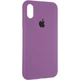 Чехол Fiji Silicone Case для Apple iPhone XR бампер накладка Full Soft Purple - изображение 1
