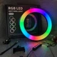 Кольцевая LED лампа для селфи ALLS MJ26 RGB 26 см - изображение 1
