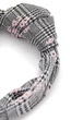 Тюрбан MyScarf теплый one size серый с розовым принтом - изображение 4