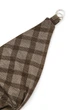 Шарф "Эдинбург" большой MyScarf теплый коричнево-бежевая клетка, застежка-кольца - изображение 3