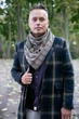 Шарф-бактус мужской "Эдинбург" большой теплый от MyScarf мокко - изображение 1