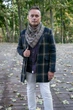 Шарф-бактус мужской "Эдинбург" большой теплый от MyScarf мокко - изображение 3