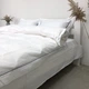 Постельное белье евро Woodbury's Luxury White сатин-люкс W1 200х220 Белый - изображение 4