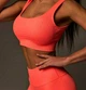 Женский костюм для фитнеса Whatiwear топ и велосипедки коралловый M (1285-coral-M) - изображение 4