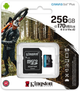 Карта памяти Kingston MicroSDXC 256GB Canvas Go! Plus Class 10 UHS-I U3 V30 A2 + SD-адаптер (SDCG3/256GB) - изображение 7