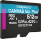 Карта памяти Kingston MicroSDXC 512GB Canvas Go! Plus Class 10 UHS-I U3 V30 A2 + SD-адаптер (SDCG3/512GB) - изображение 3
