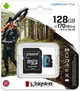 Карта памяти Kingston MicroSDXC 128GB Canvas Go! Plus Class 10 UHS-I U3 V30 A2 + SD-адаптер (SDCG3/128GB) - изображение 7
