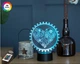 3D ночник "Механическое сердце" (УВЕЛИЧЕННОЕ ИЗОБРАЖЕНИЕ)+пульт ДУ+сетевой адаптер+батарейки(3ААА) 3DTOYSLAMP - изображение 1
