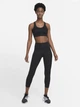 Спортивные леггинсы для фитнеса высокие женские Nike W Nk Df Fast Crop CZ9238-010 M Черные (194501888417) - изображение 3